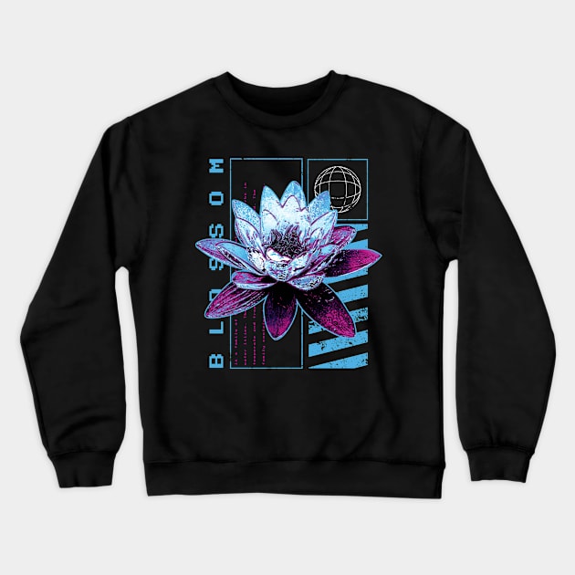 Blossoming Lotus Crewneck Sweatshirt by LR_Collections